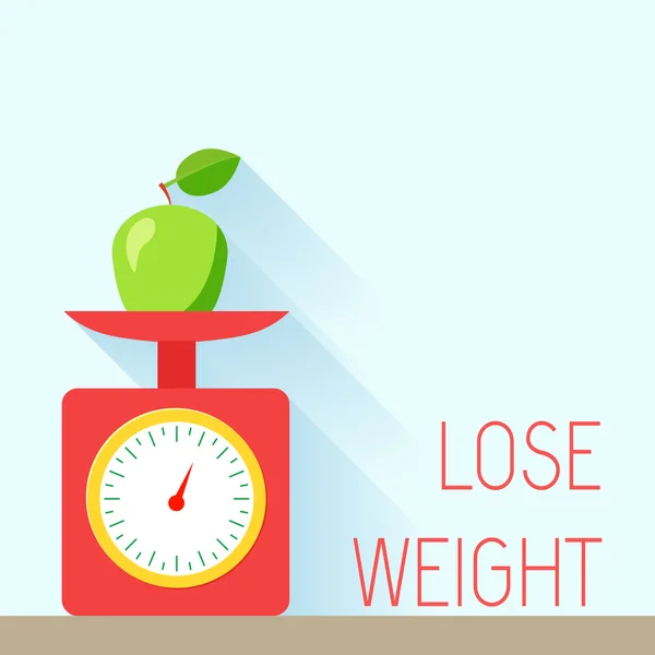 Peso poster dieta — Vettoriale Stock