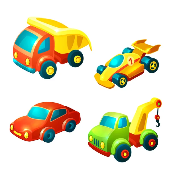 Conjunto de brinquedos de transporte — Vetor de Stock