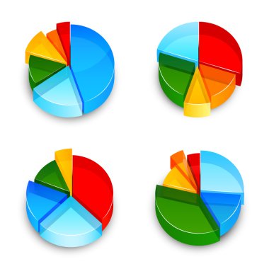 pasta grafik 3d Icons set