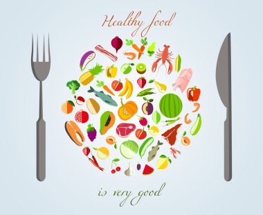 sağlıklı gıda konsepti