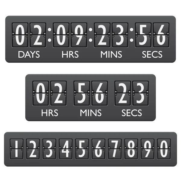 Countdown timer embleem — Stockvector