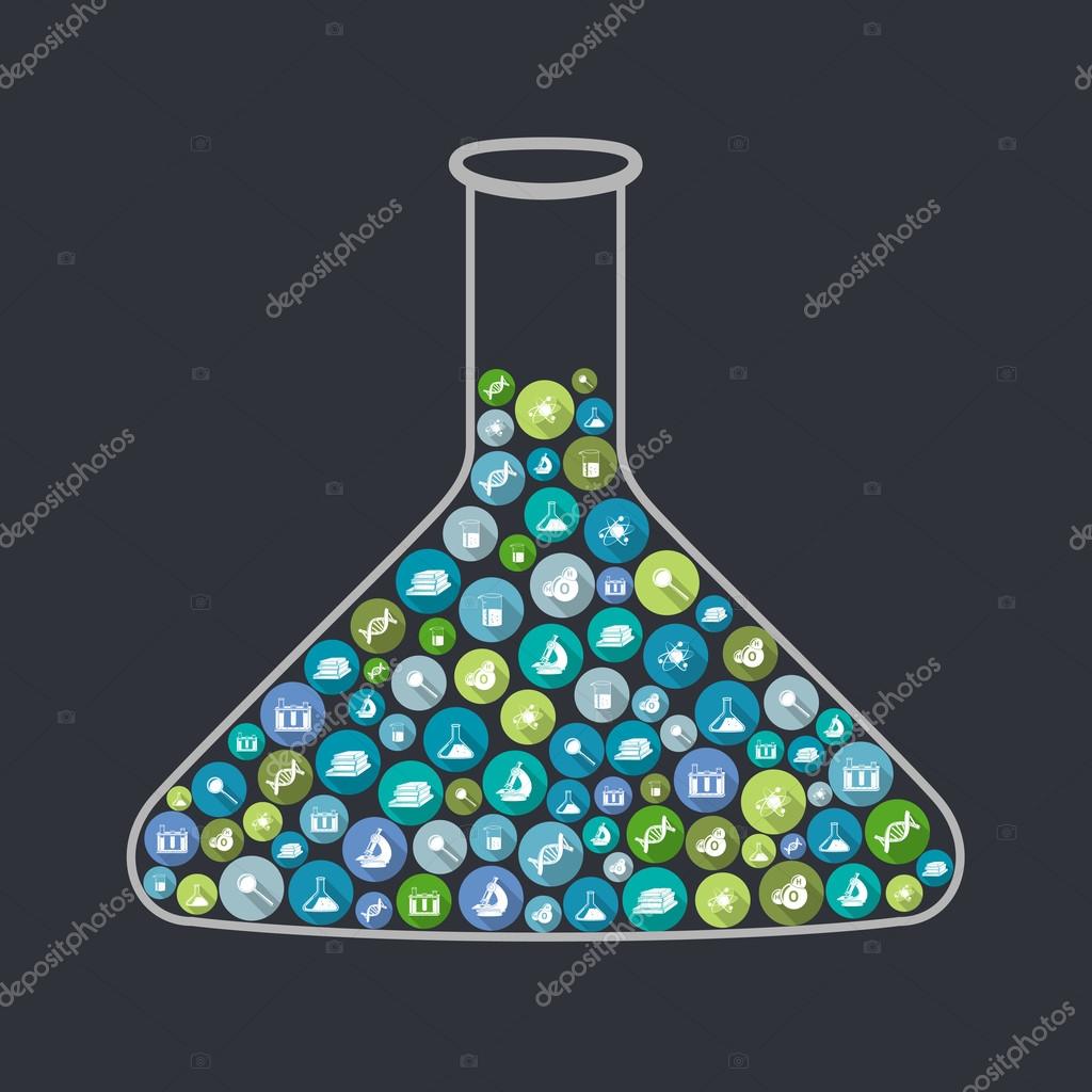 Science beaker concept Stock Vector Image by ©macrovector 45603127