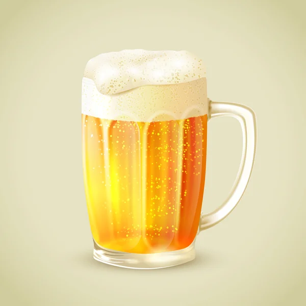 Tazza di emblema della birra — Vettoriale Stock