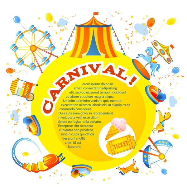 Amusement park design Royalty Free Stock Vectors