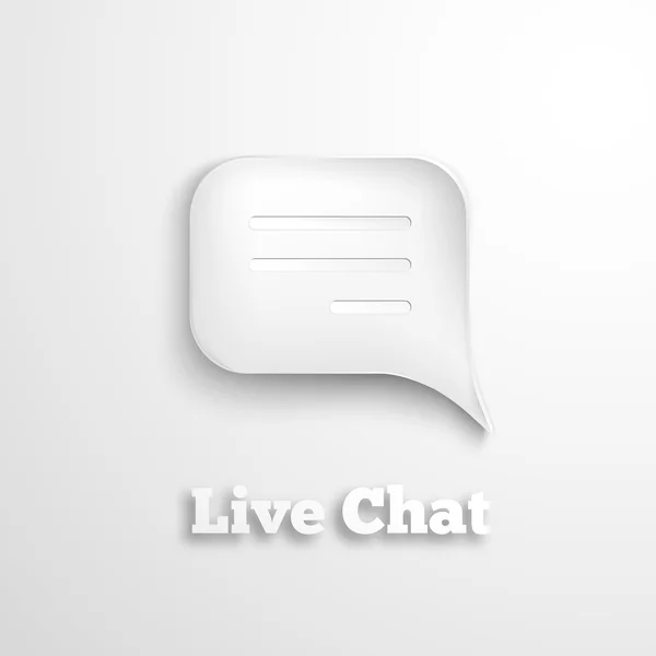 Icono de chat en vivo — Archivo Imágenes Vectoriales