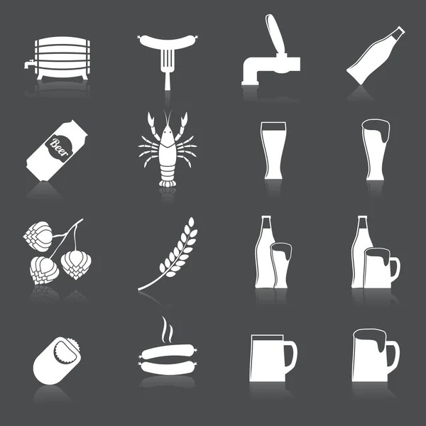 Beer Icons Set — Stock Vector