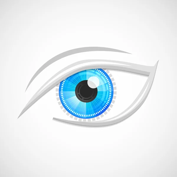 Eyes icon hi-tech — Stock Vector