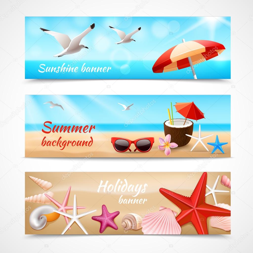 Summer holidays labels