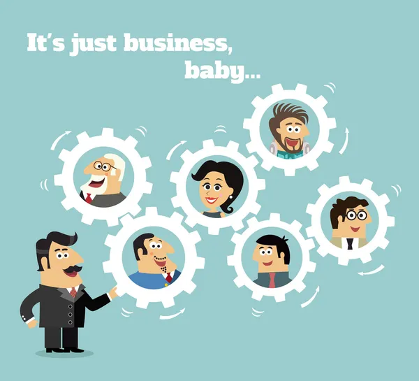 Concept de Business Team — Image vectorielle