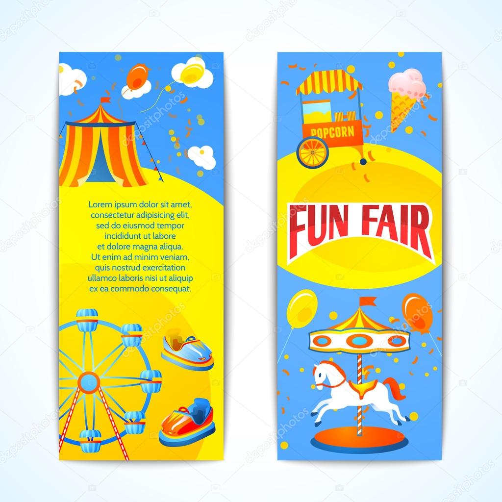 Carnival banners vertical