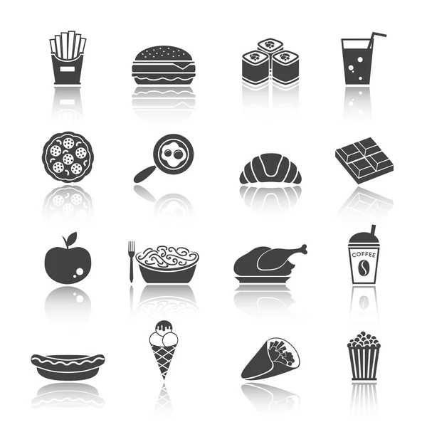 Fast Food Icon Set — Stock Vector