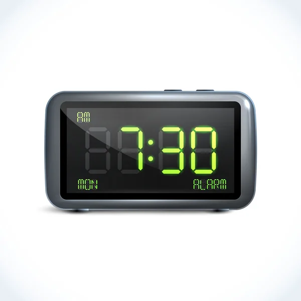 Reloj despertador digital — Vector de stock