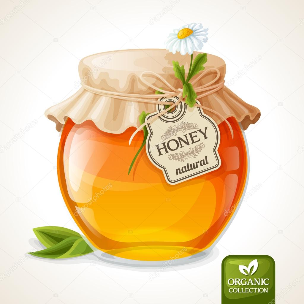 Honey jar glass
