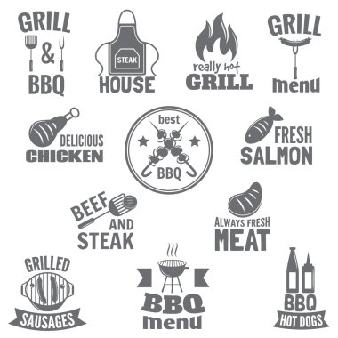 Barbekü Izgara etiketi