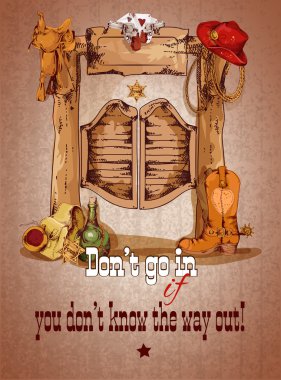 Vahşi Batı salon poster