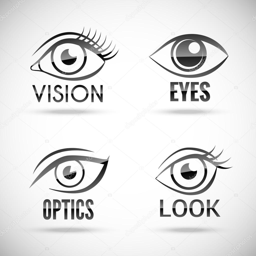 Eyes Icons Set Stock Vector by ©macrovector 46559443
