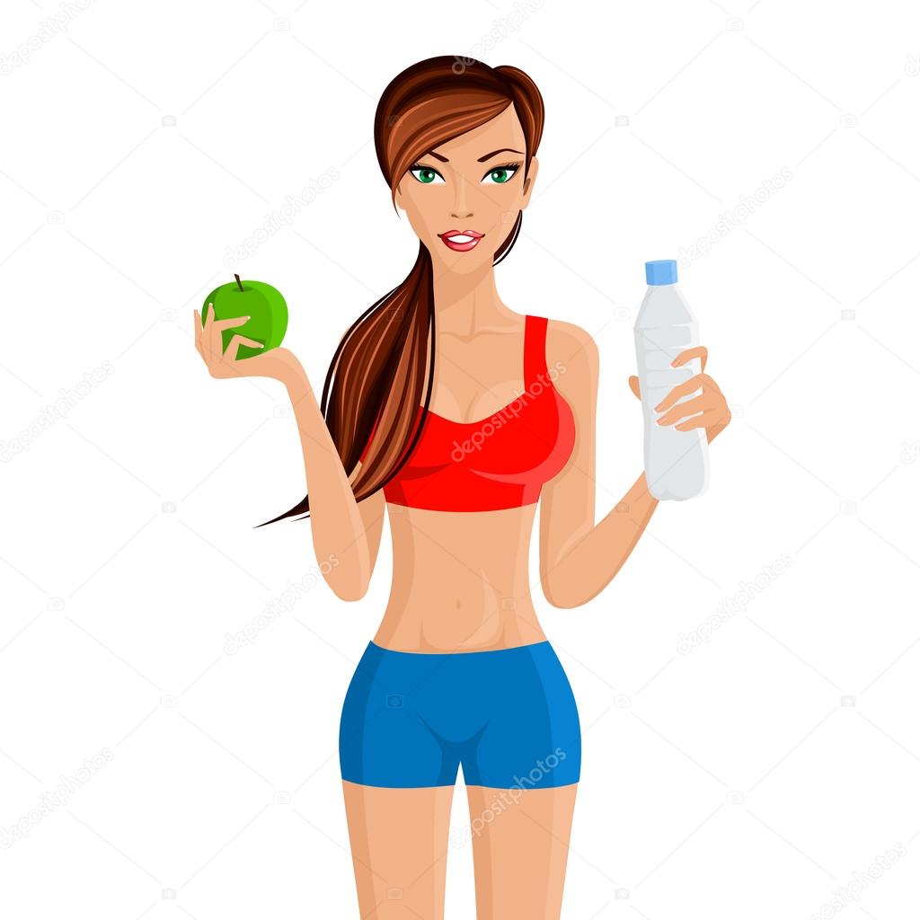 Healthy lifestyle fitness girl