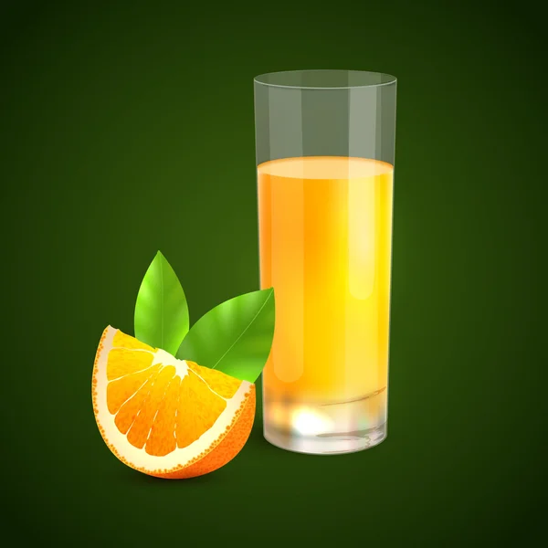 Orangensaft Hintergrund — Stockvektor