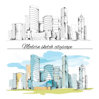 Bina cityscape modern kroki