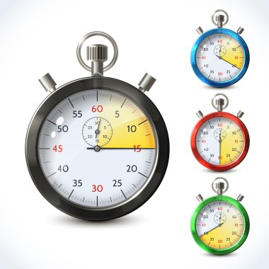 gerçekçi metalik kronometre