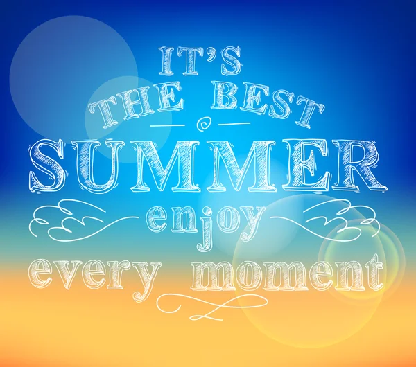 Disfruta del cartel de verano — Archivo Imágenes Vectoriales