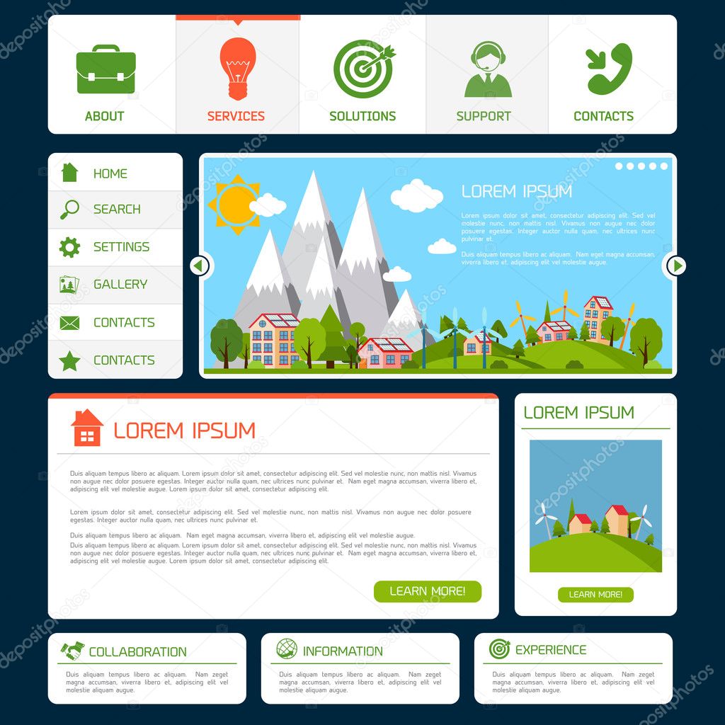 Eco website template