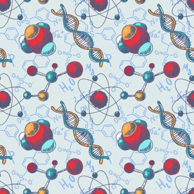 Kimya seamless dna molekülü modeli