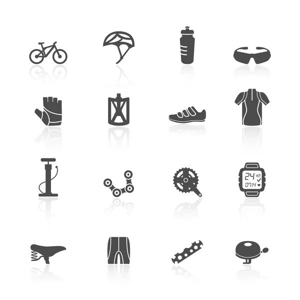 Bisiklet Icons set — Stok Vektör