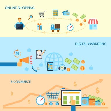alışveriş e-ticaret afiş
