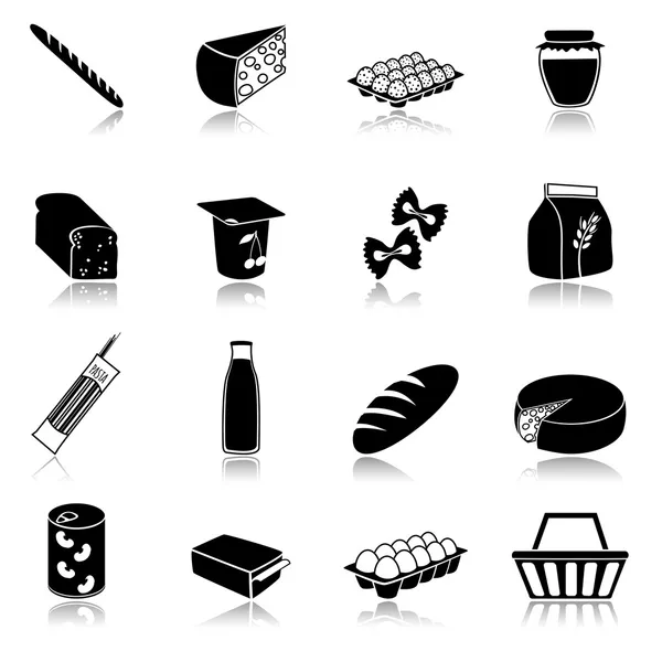 Set de iconos alimentarios — Vector de stock