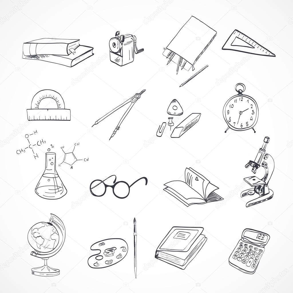 Education icon doodle