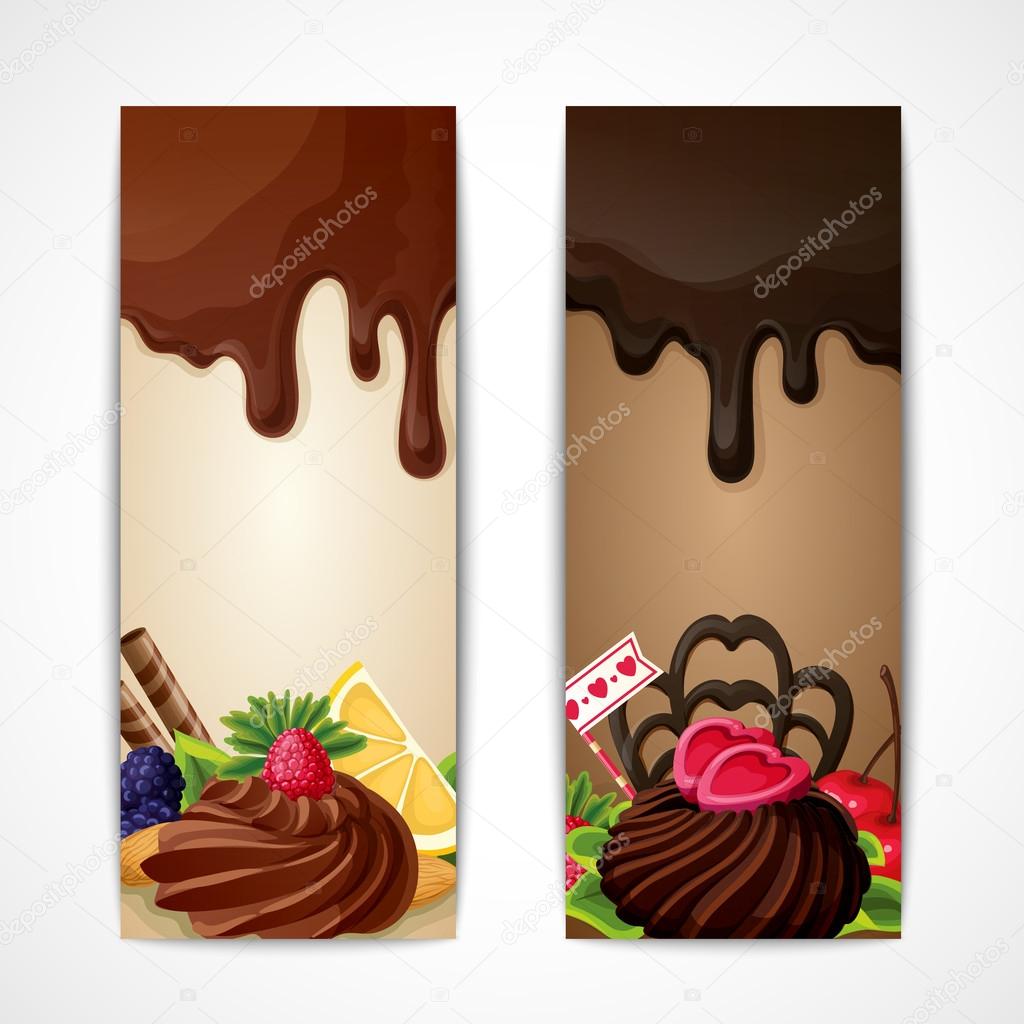 Chocolate banners vertical