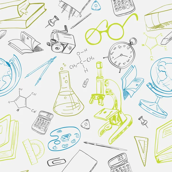Kesintisiz eğitim simgesi doodle — Stok Vektör