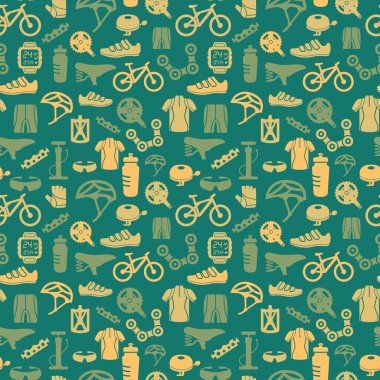 Bike seamless pattern