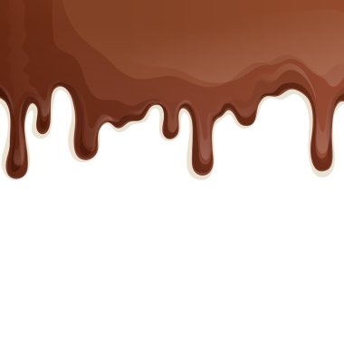 Milk chocolate drips background clipart