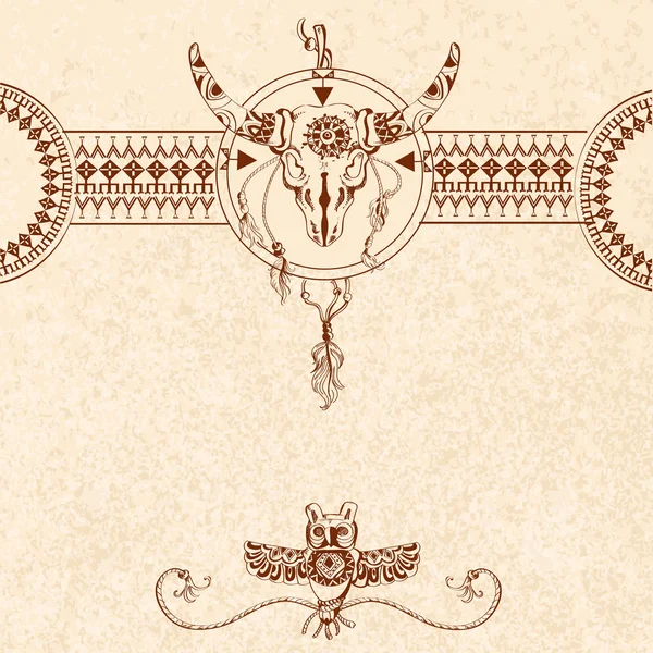 Antecedentes del boceto tribal — Archivo Imágenes Vectoriales
