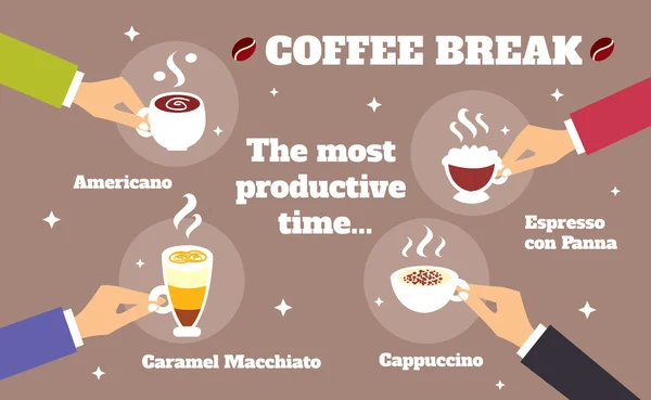 Conceito de coffee break —  Vetores de Stock