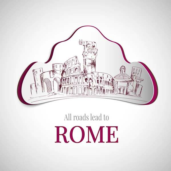 Emblema della città di Roma — Vettoriale Stock