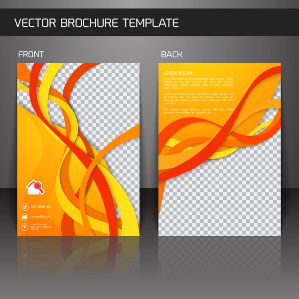 Flyer brochure template — Stock Vector