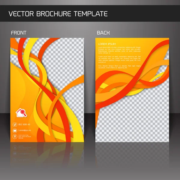 Sjabloon voor folder-brochure — Stockvector