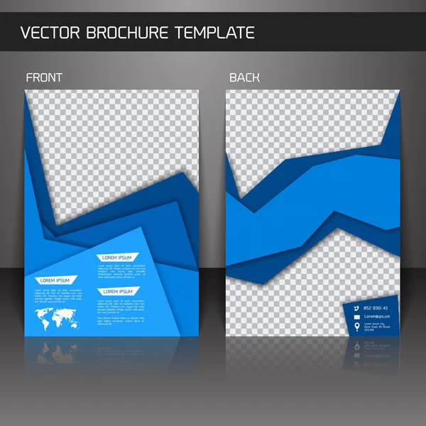 Flygblad broschyr mall — Stock vektor