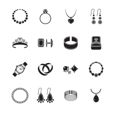 Jewelry icon black clipart