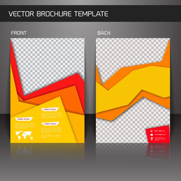 Flygblad broschyr mall — Stock vektor