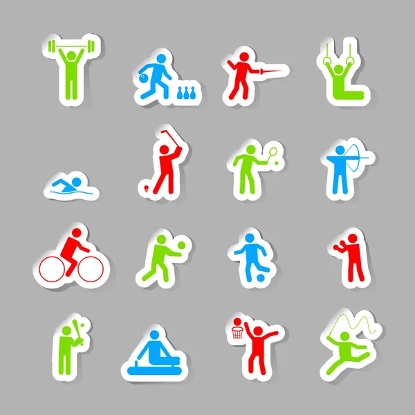 Sport icons set — Stock Vector