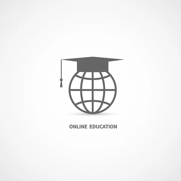 Ícone de educação online — Vetor de Stock
