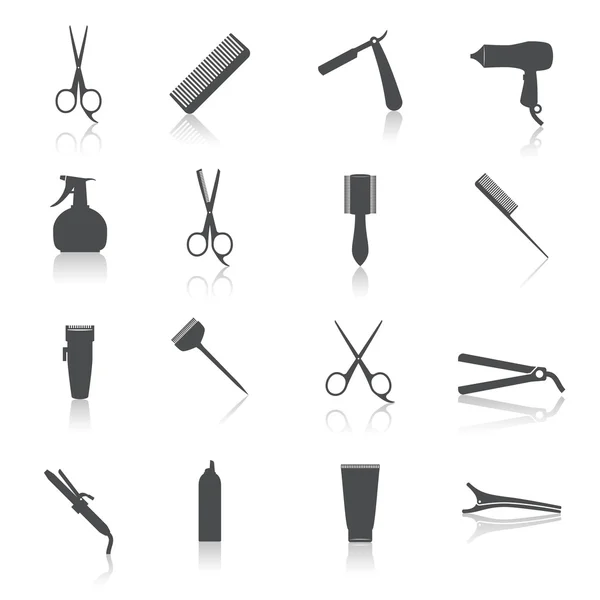 Hairdresser Icons Set — Stock Vector