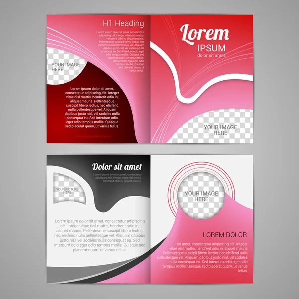 Brochure template design — Stock Vector