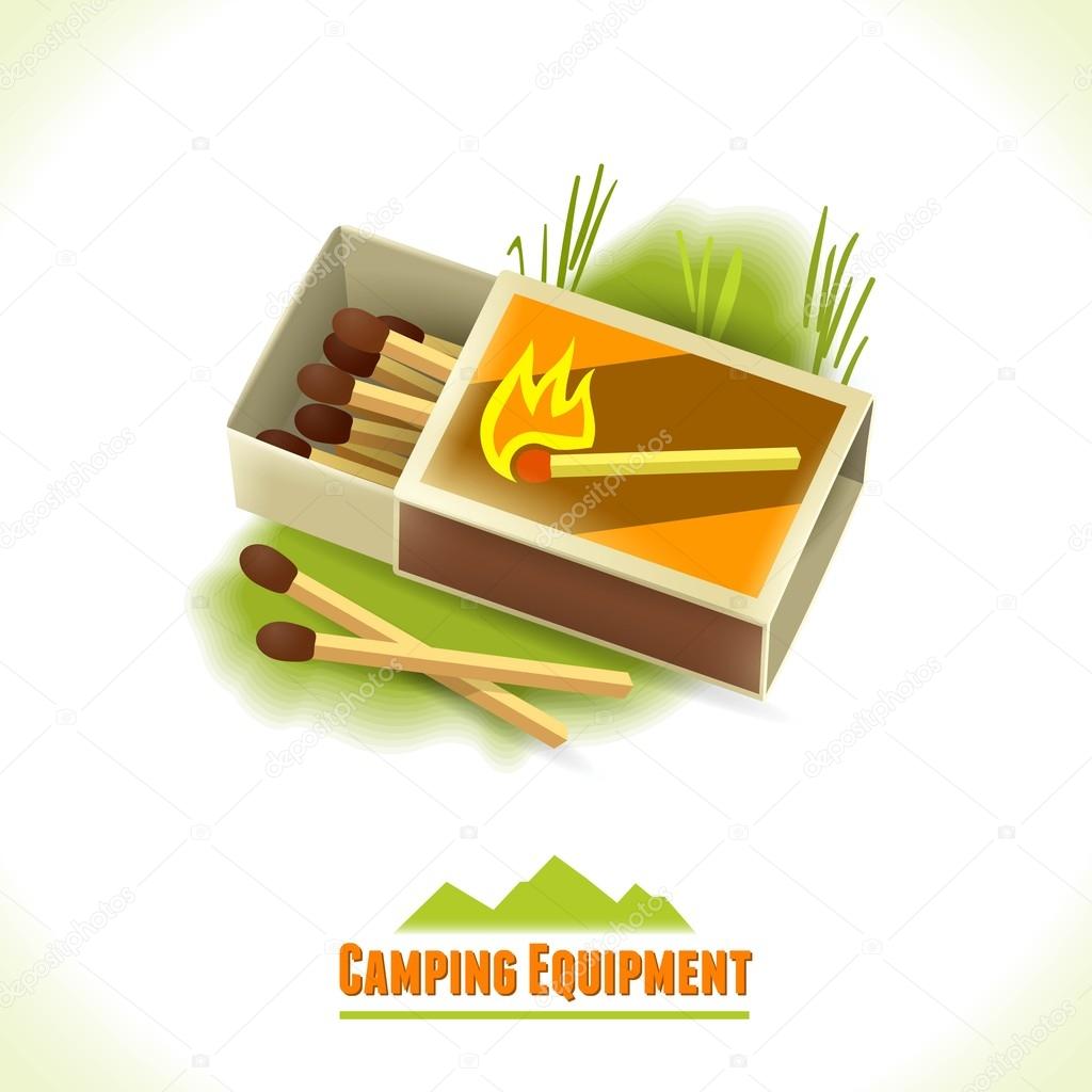 Camping symbol matches