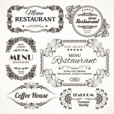 çiçek restaurant etiketleri