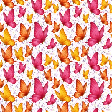 Kelebekler seamless modeli